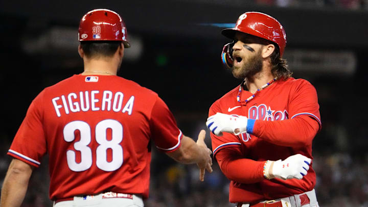 Phillies star Bryce Harper got Eagles fans fired up in Week 9 with a NSFW celebration.