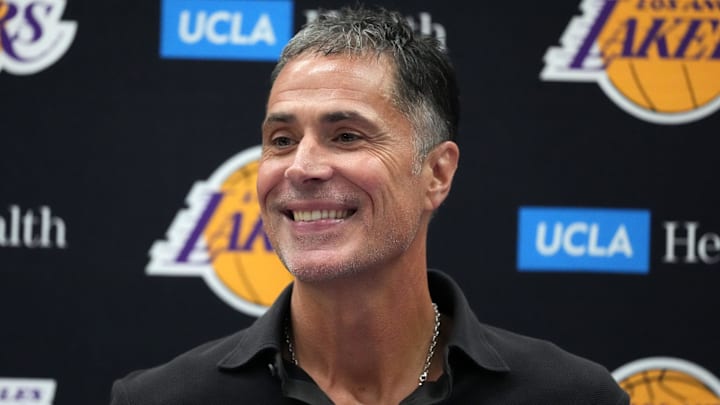 Los Angeles Lakers general manager Rob Pelinka Los Angeles Lakers general manager Rob Pelinka