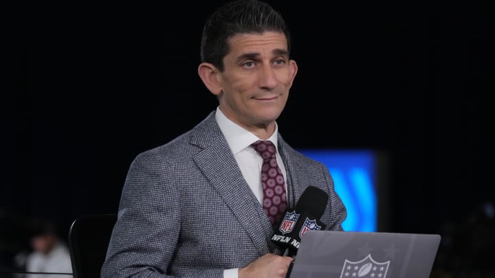 Former NFL Network host Andrew Siciliano during the NFL combine.