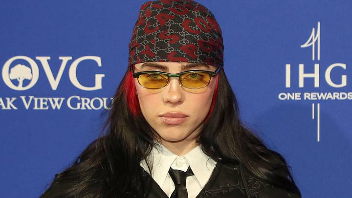 Billie Eilish is photographed on the red carpet during the Palm Springs International Film Festival Film Awards Presentation at the Palm Springs Convention Center in Palm Springs, Calif., on Thurs., Jan. 4, 2024.