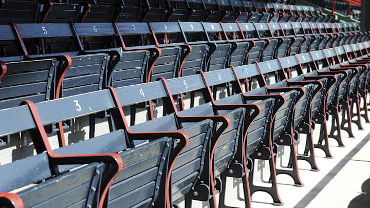 April 13, 2012; Boston, MA, USA; A general view of empty seats on opening day at Fenway Park prior to a game between the Boston Red Sox and Tampa Bay Rays. Mandatory Credit: Bob DeChiara-Imagn Images April 13, 2012; Boston, MA, USA; A general view of empty seats on opening day at Fenway Park prior to a game between the Boston Red Sox and Tampa Bay Rays. Mandatory Credit: Bob DeChiara-Imagn Images