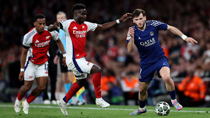 Arsenal FC v Paris Saint-Germain - UEFA Champions League 2024/25 Semi Final First Leg