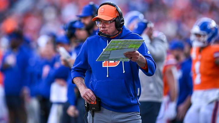 DENVER, CO - JANUARY 04: Denver Head Coach, Sean Payton on the sidelines during a game between the Los Angeles Chargers and the Denver Broncos at Empower Field at Mile High in Denver, CO on January 04, 2026. 