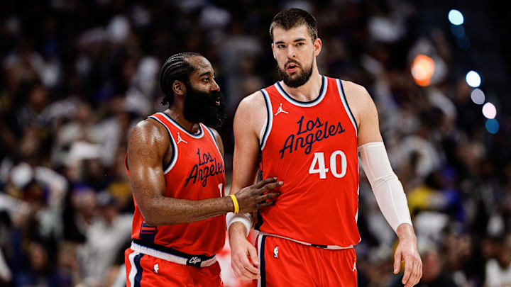 James Harden, Ivica Zubac, LA Clippers