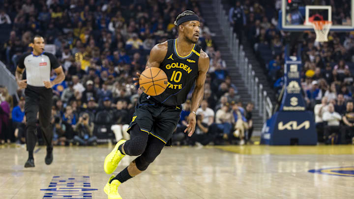 The Warriors and Jimmy Butler are favored on Tuesday in Miami.