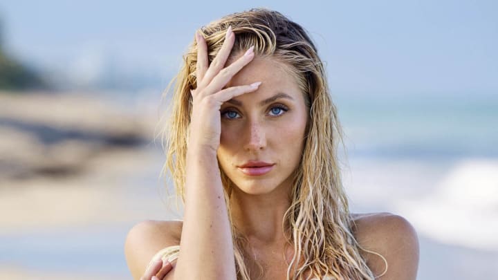 Alix Earle was photographed by Yu Tsai in Mexico. Bodysuit by Missoni Bottoms by Belle the Label 