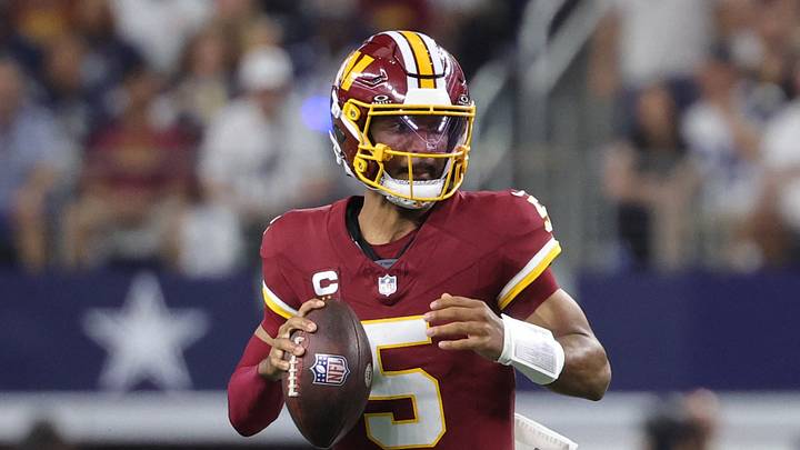 Washington Commanders quarterback Jayden Daniels. Washington Commanders quarterback Jayden Daniels.