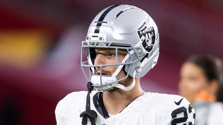 Las Vegas Raiders running back Dylan Laube. Las Vegas Raiders running back Dylan Laube.