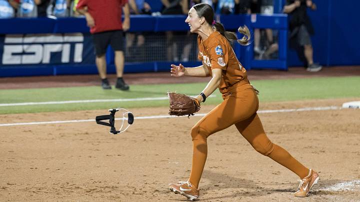 Jun 4, 2026; Oklahoma City, OK, USA;  Texas Longhorns pitcher Teagan Kavan