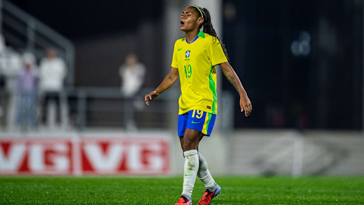 Tainá Maranhão marcou seu primeiro gol pela Seleção Brasileira Feminina e foi a melhor em campo