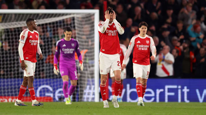 Arsenal crashed out of another cup competition on Saturday Arsenal crashed out of another cup competition on Saturday