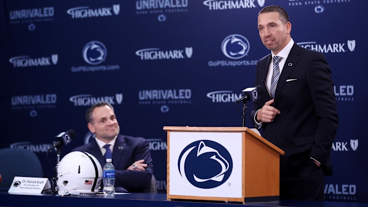 Penn State football head coach Matt Campbell Penn State football head coach Matt Campbell