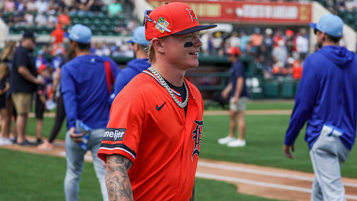 Detroit Tigers center fielder Max Clark. Detroit Tigers center fielder Max Clark.