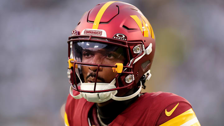 Washington Commanders quarterback Jayden Daniels