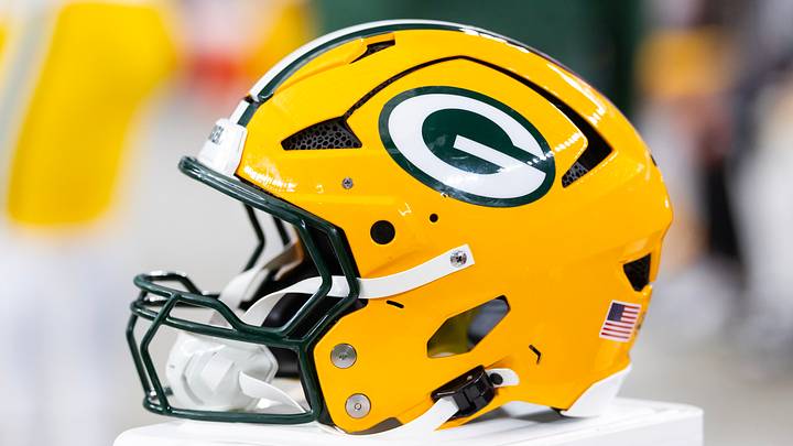 Green Bay Packers helmet; Mark J. Rebilas Green Bay Packers helmet; Mark J. Rebilas