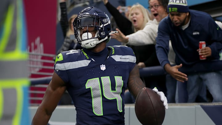 DK Metcalf of the Seattle Seahawks