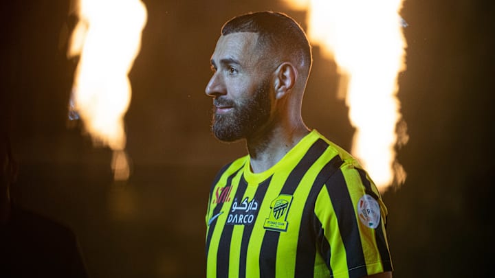 Karim Benzema was unveiled as an Al Ittihad player on Thursday