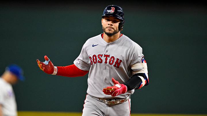 Sep 16, 2026; Arlington, Texas, USA; Boston Red Sox first baseman Willson Contreras (40) rounds the bases after hits a home run against the Texas Rangers during the first inning at Globe Life Field. Mandatory Credit: Jerome Miron-Imagn Images Sep 16, 2026; Arlington, Texas, USA; Boston Red Sox first baseman Willson Contreras (40) rounds the bases after hits a home run against the Texas Rangers during the first inning at Globe Life Field. Mandatory Credit: Jerome Miron-Imagn Images