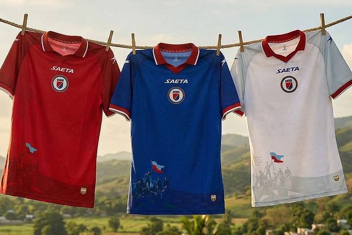 Haiti World Cup kits.