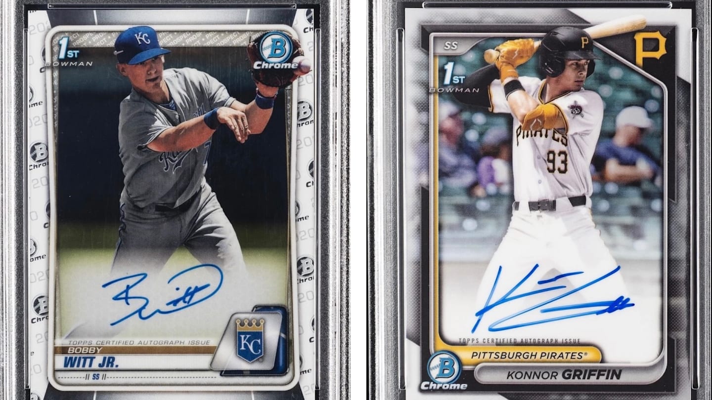Konnor Griffin vs Bobby Witt Jr.:  Bowman Chrome 1st Auto Card Showdown