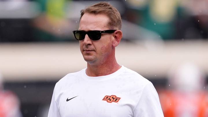 Oklahoma State head football coach Eric Morris. Oklahoma State head football coach Eric Morris.