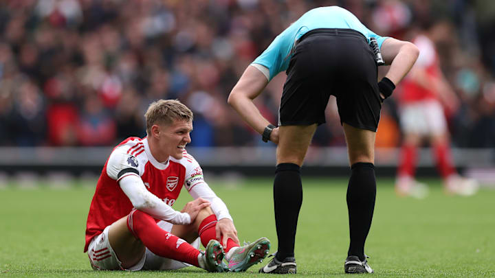 El Arsenal lleva rato sin contar con su capitán Martin Ødegaard