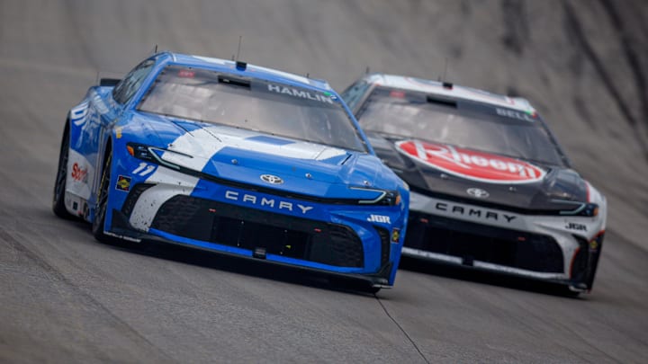 Denny Hamlin, Christopher Bell, Joe Gibbs Racing, Dover Motor Speedway, NASCAR