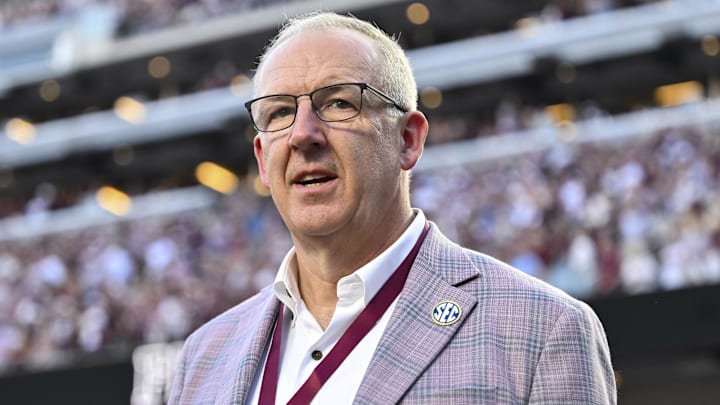 SEC Commissioner Greg Sankey pushed back against the idea that his conference is seeking to slow college football's playoff expansion.