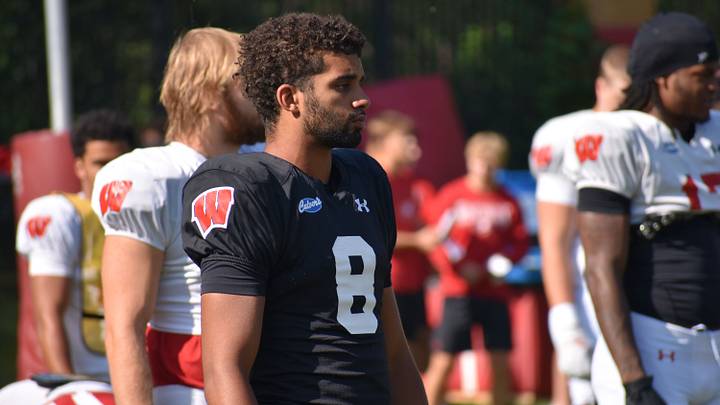 Wisconsin QB Deuce Adams. 