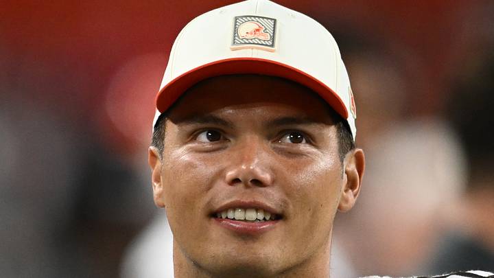 Aug 27, 2026; Cleveland, Ohio, USA; Cleveland Browns quarterback Dillon Gabriel (6) at Huntington Bank Field. Mandatory Credit: Ken Blaze-Imagn Images