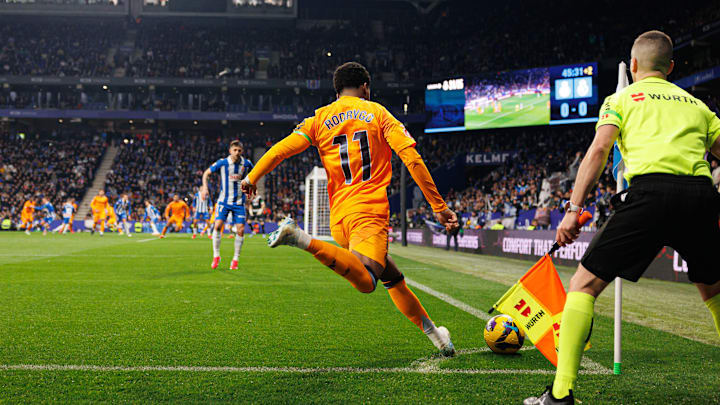 Rodrygo Goes (Real Madrid FC) seen in action during the...