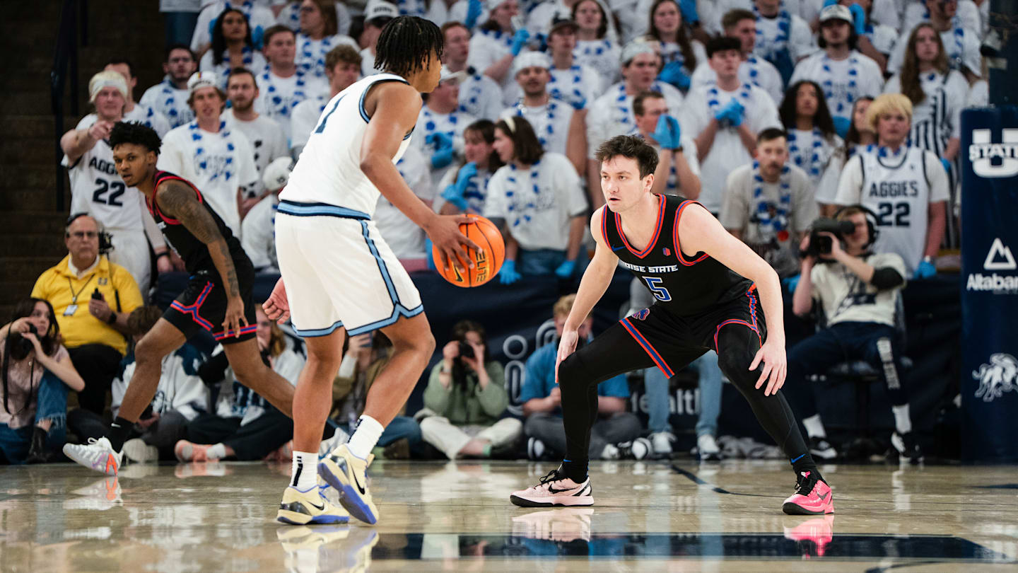 What Boise State coach Leon Rice said after blowout loss at Utah State