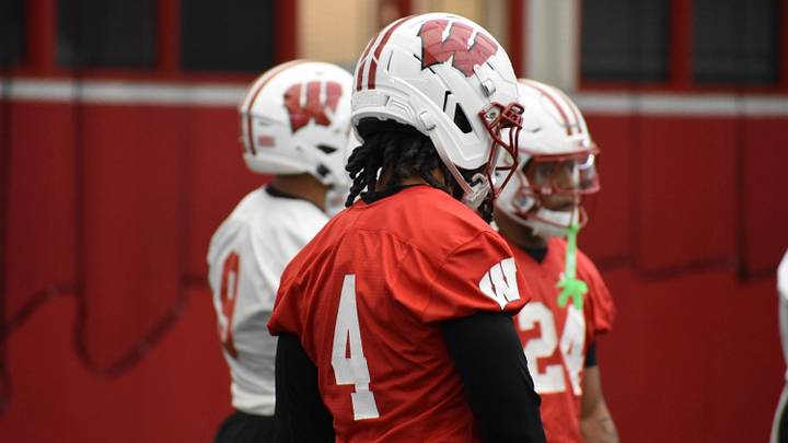 Wisconsin safety Marvin Burks Jr. Wisconsin safety Marvin Burks Jr.