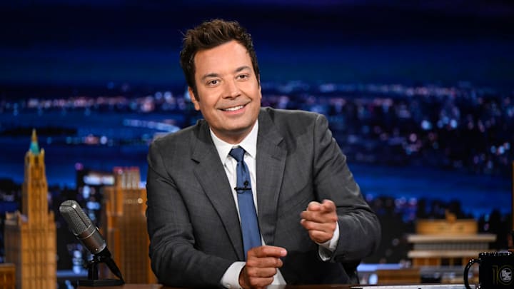 THE TONIGHT SHOW STARRING JIMMY FALLON -- Episode 2172 -- Pictured: Host Jimmy Fallon during promos on Monday, August 11, 2025 -- (Photo by: Todd Owyoung/NBC)