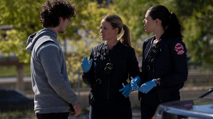 CHICAGO FIRE -- "Untouchable" Episode 13007 -- Pictured: (l-r) Jocelyn Hudon as Lyla Novak, Hanako Greensmith as Violet Mikami