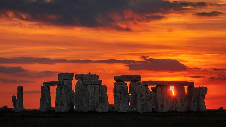 Stonehenge on the autumn equinox Stonehenge on the autumn equinox