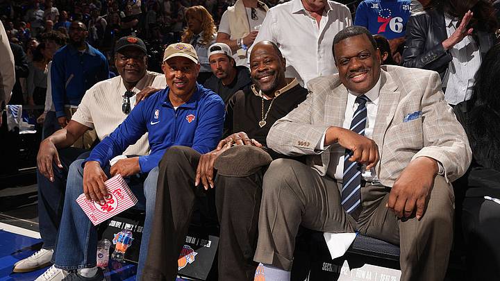 Larry Johnson, John Starks, Patrick Ewing and Bernard King have all been regulars during the Knicks playoff run. Larry Johnson, John Starks, Patrick Ewing and Bernard King have all been regulars during the Knicks playoff run.
