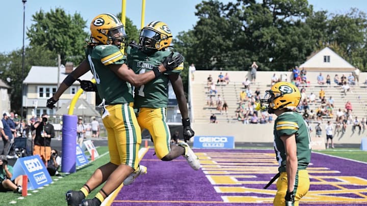 St. Edward (Ohio) hosts Boyle County (Kentucky) on Saturday in a battle between repeat high school football state champions.