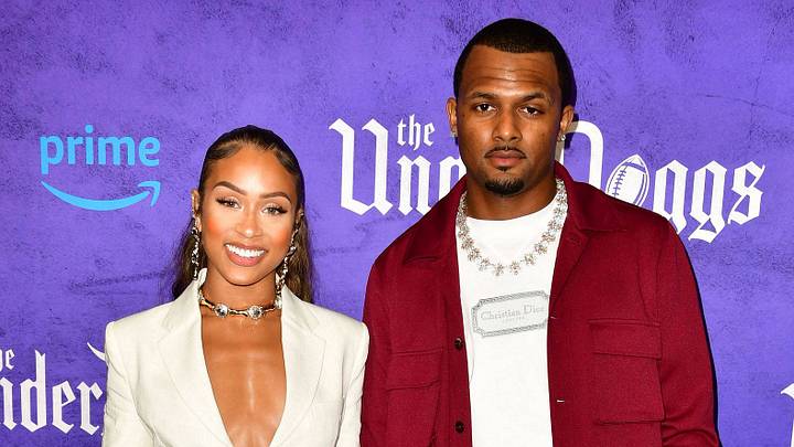 Deshaun Watson, Jilly Anais at the LA Premiere of Amazon MGM Studios The UnderDoggs. Deshaun Watson, Jilly Anais at the LA Premiere of Amazon MGM Studios The UnderDoggs.
