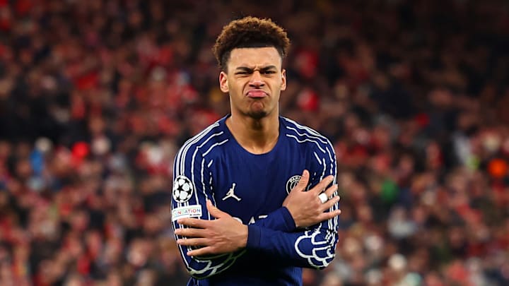 Desire Doue mit PSG in Anfield