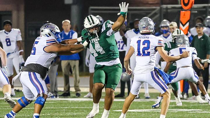 Dutch Fork defensive end Jaden Wuerth (44) 