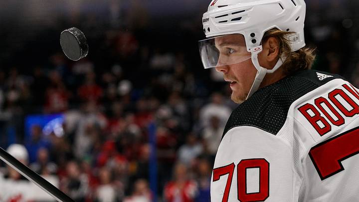 New Jersey Devils center Jesper Boqvist (70): Morgan Tencza-USA TODAY Sports New Jersey Devils center Jesper Boqvist (70): Morgan Tencza-USA TODAY Sports
