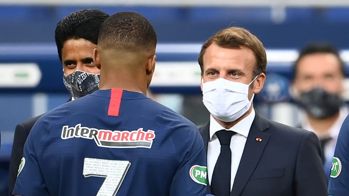 Emmanuel Macron et Kylian Mbappé