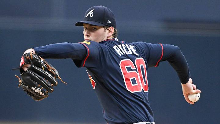 Jun 23, 2026; San Diego, California, USA; Atlanta Braves pitcher Jr. Ritchie (60) delivers during the first inning against the San Diego Padres at Petco Park. Mandatory Credit: Denis Poroy-Imagn Images Jun 23, 2026; San Diego, California, USA; Atlanta Braves pitcher Jr. Ritchie (60) delivers during the first inning against the San Diego Padres at Petco Park. Mandatory Credit: Denis Poroy-Imagn Images