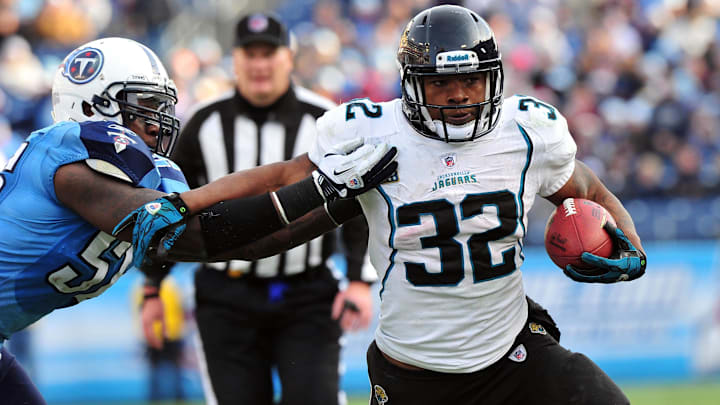 Dec 24, 2011; Nashville, TN, USA; Jacksonville Jaguars running back Maurice Jones-Drew (32) at LP Field. Mandatory Credit: Don McPeak-USA TODAY Sports