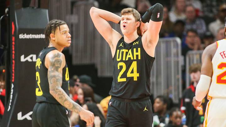 Former Utah Jazz center Walker Kessler. Former Utah Jazz center Walker Kessler.