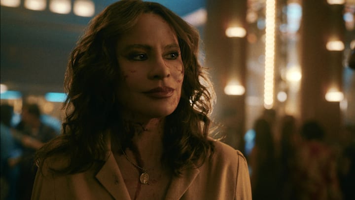 Griselda. Sofia Vergara as Griselda in episode 101 of Griselda. Cr. Courtesy of Netflix © 2023