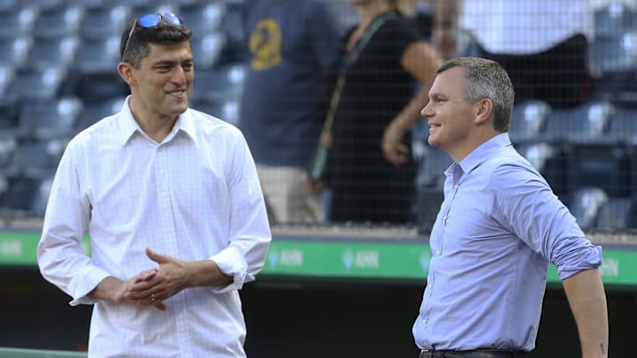 Aug 18, 2022; Pittsburgh, Pennsylvania, USA; Boston Red Sox chief baseball officer Chaim Bloom