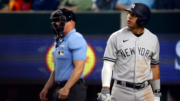 Oswald Peraza solo bateó .188 antes de ser enviado a lista de lesionados por los Yankees