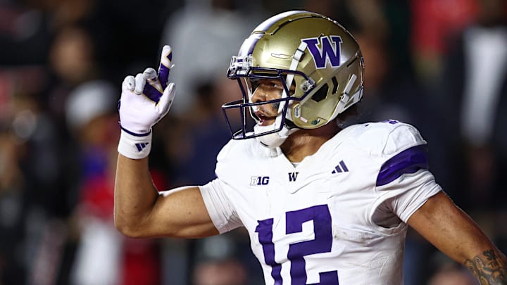 Washington Huskies wide receiver Denzel Boston Washington Huskies wide receiver Denzel Boston